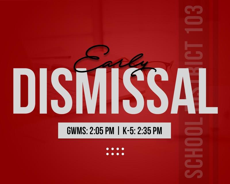 Early Dismissal: Wednesday, August 27th