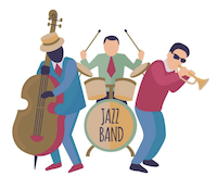 illustration of jazz band