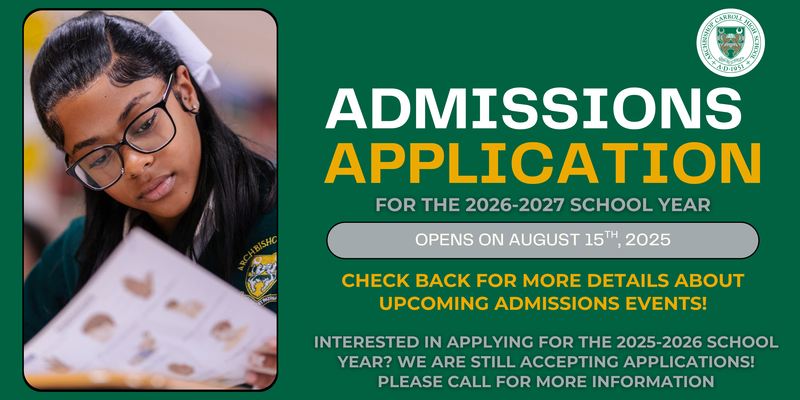 Admissions Application Opens August 15th!