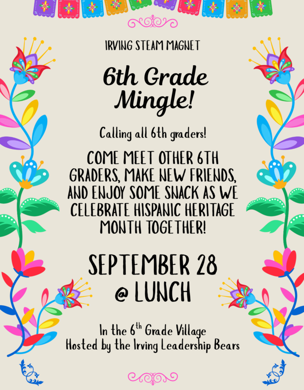 6th Grade Mingle