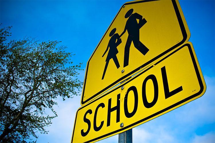 School sign