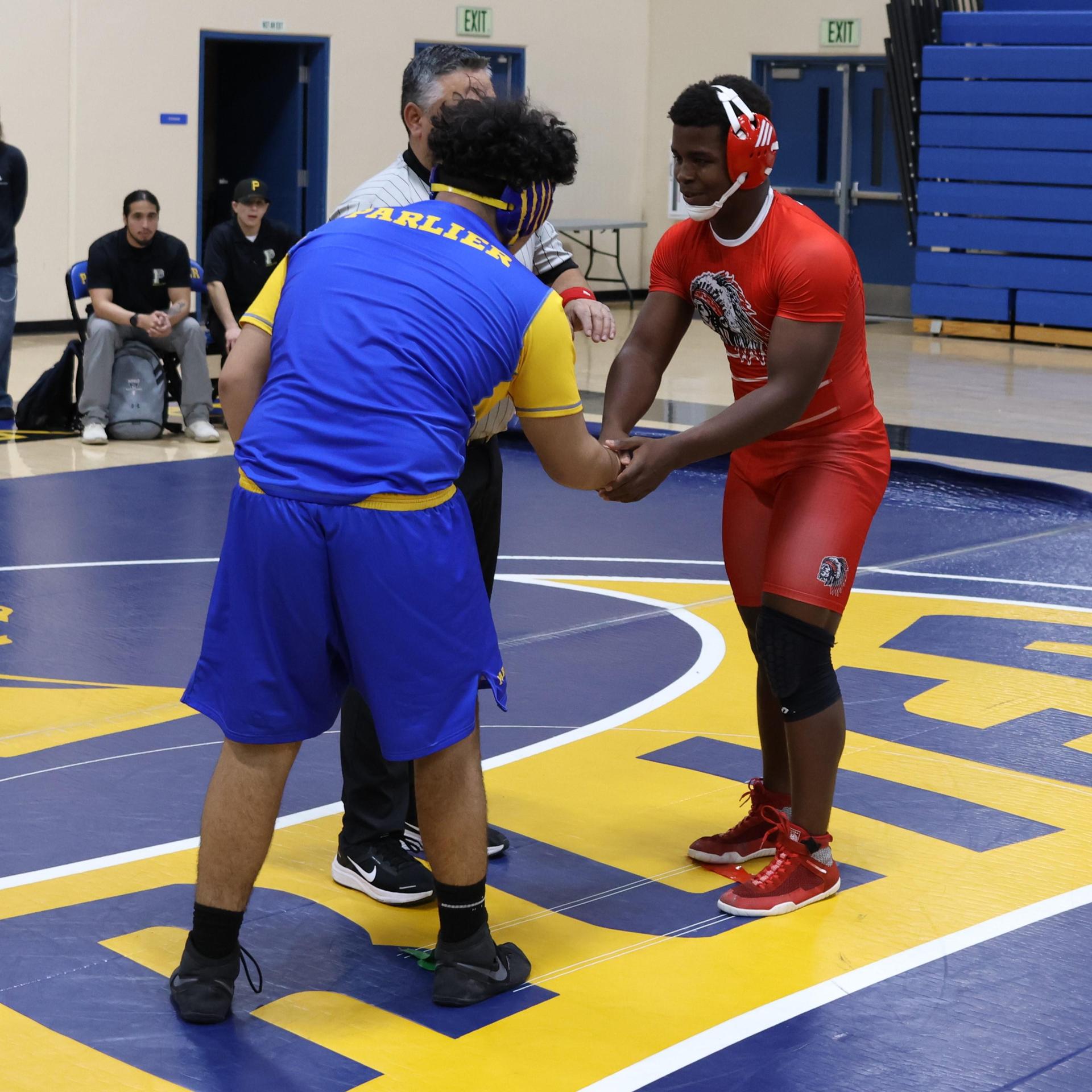 wrestlers in action at parlier