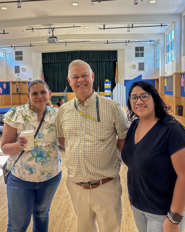 Mr. Flahive with St. Andrew Moms