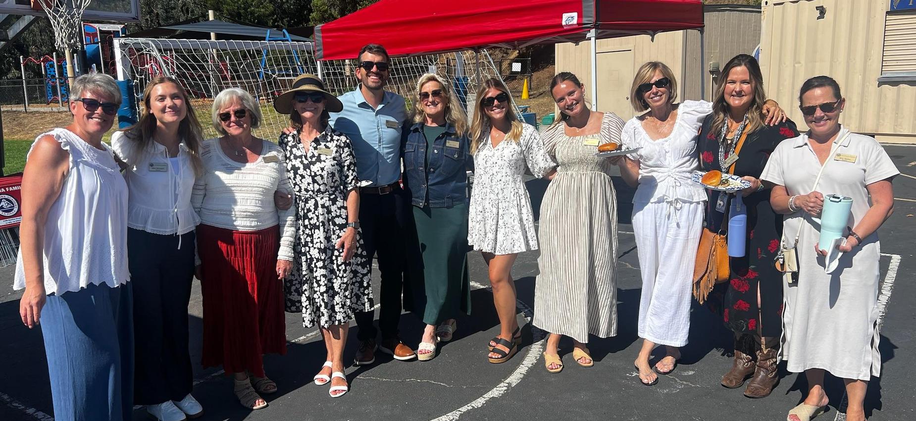 teachers posing at New Family Meet and Greet