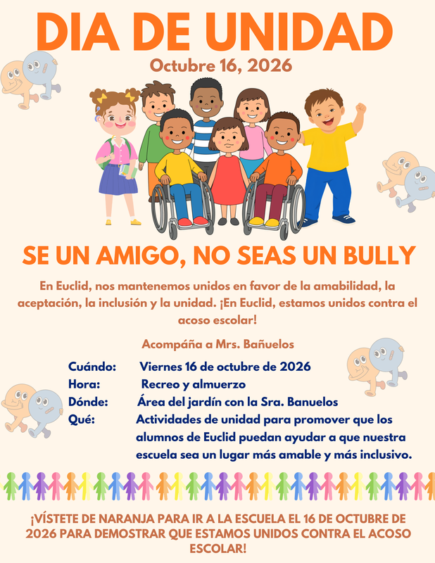 ¡Viste de naranja en el Día de la Unidad!