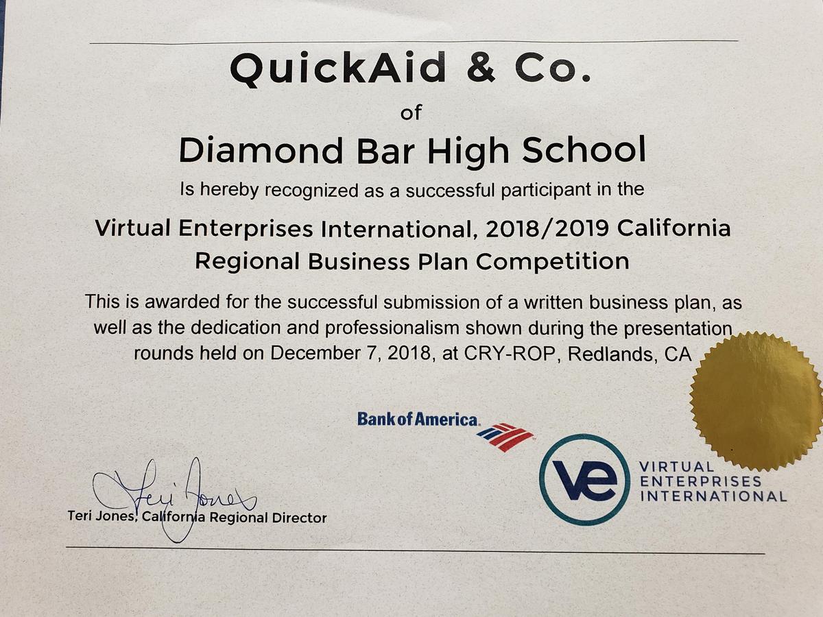virtual enterprise presents business plan diamond business plan