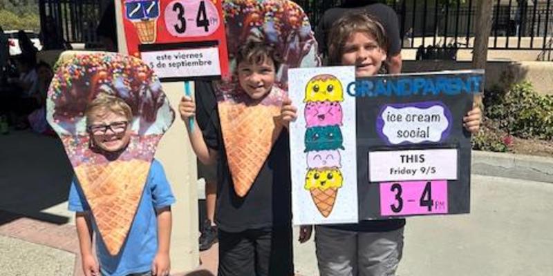 Grandparents' Ice Cream Social Invite