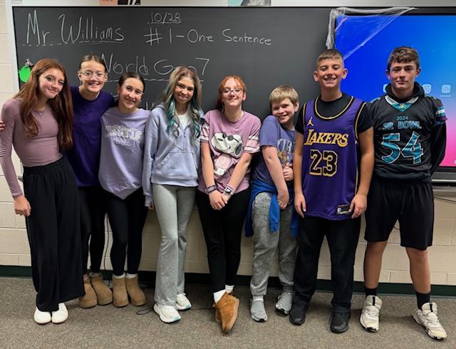 Middle School Spirit Week Pictures