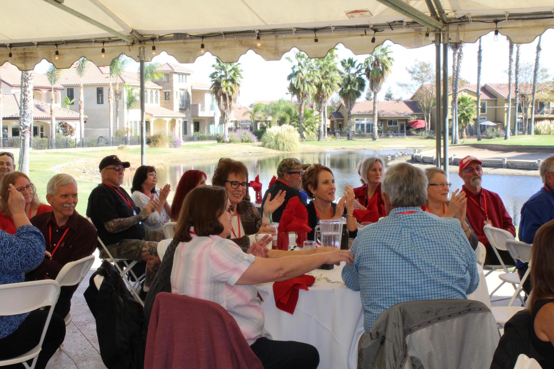 Members of the class of 1971 at their 50 year reunion