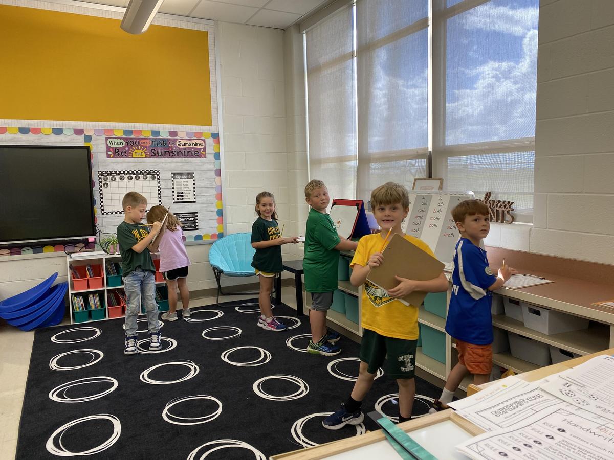 First graders are excited for fall season Coal City Community Unit