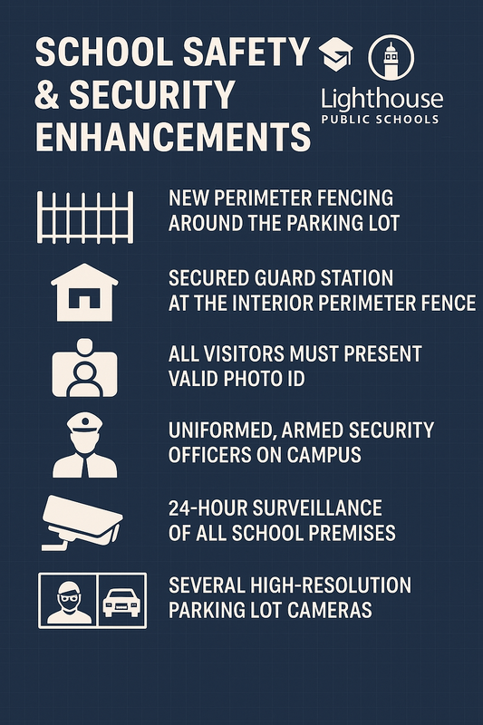 Safety and Security Announcement Graphic