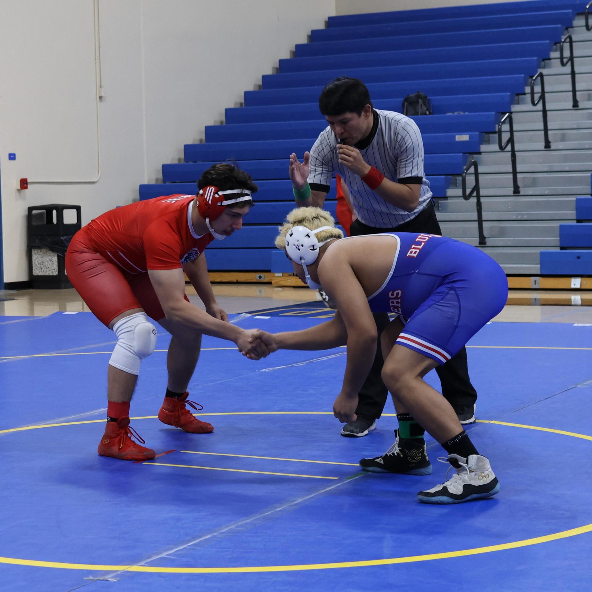 wrestlers in action at parlier