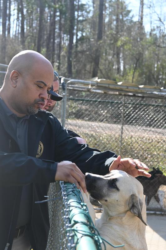 Sheriff Bryant “Wally” Jones and his Administrative Team recently toured PALS Animal Rescue