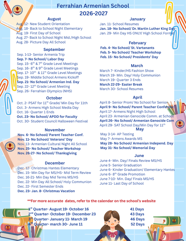Academic Calendar