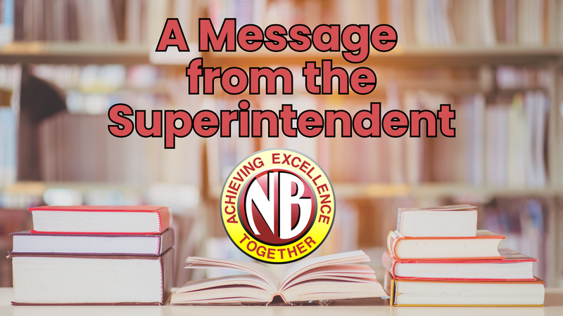 A message from the Superintendent