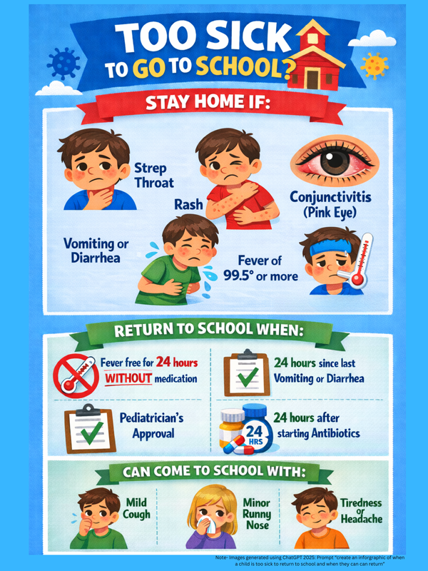 keep at home or send to school