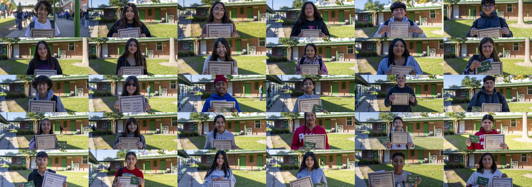 Student of the Month Pictures