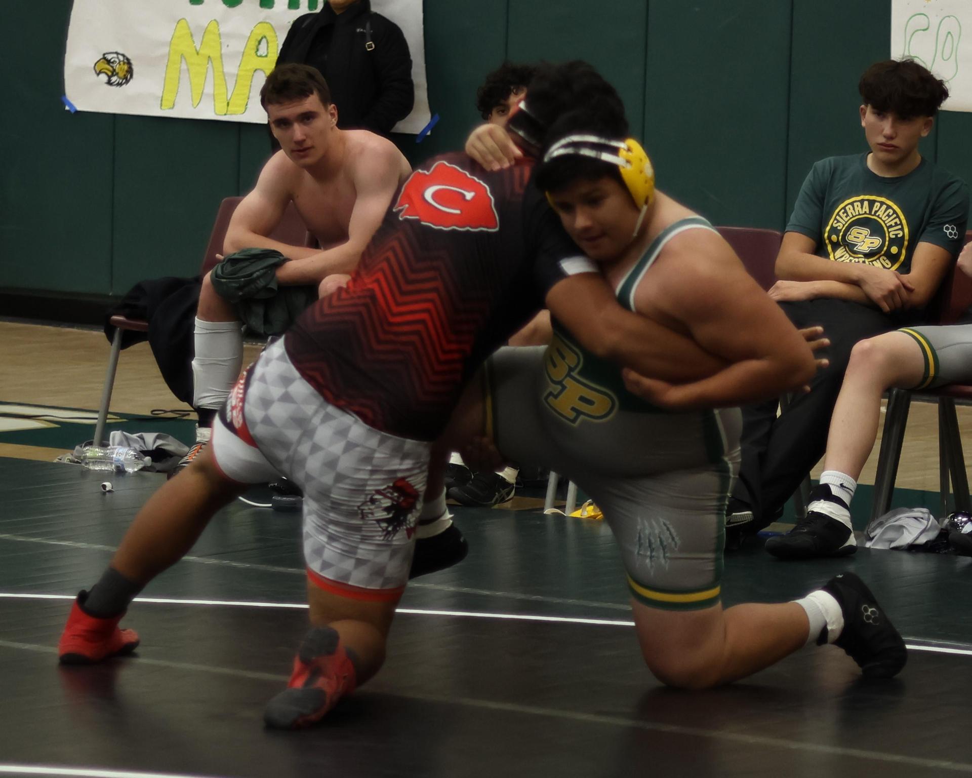 boys wrestling at liberty duals