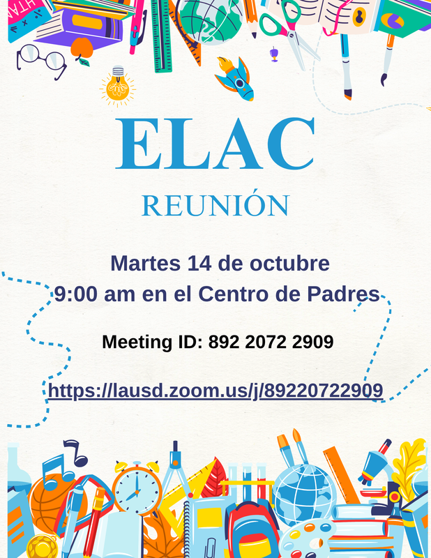 ELAC Flyer - Spanish