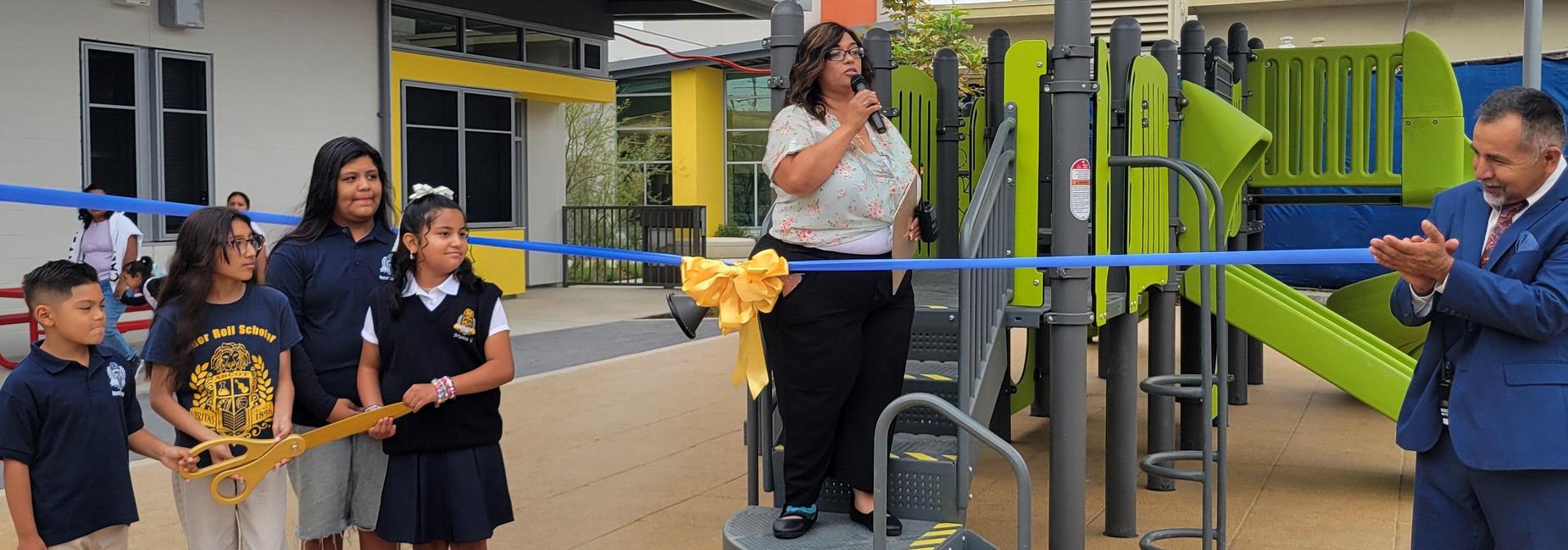 Opening of new portion of school.