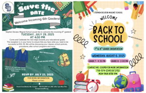 Student and Family 2025- 2026 Orientation Flyer