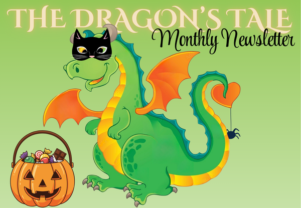 Dragon in halloween mask