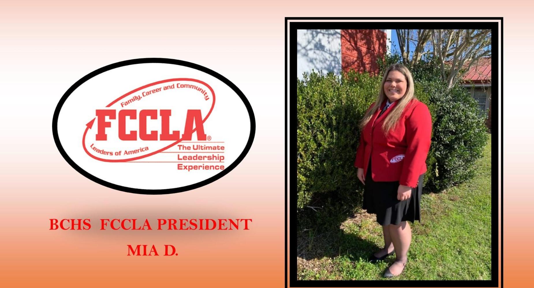 FCCLA President - Mia Davis
