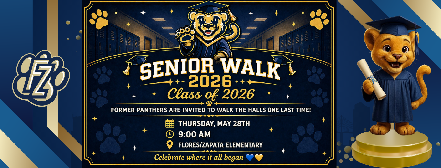 Senior Walk 2026 banner