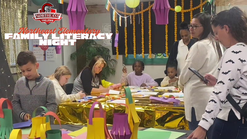 Northeast Elementary Family Literacy Night Global Celebration Action