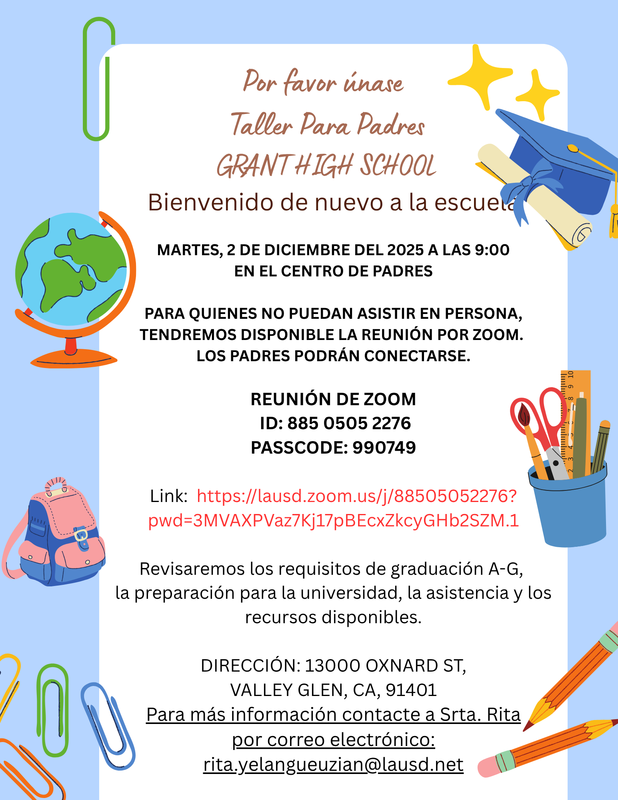 Parent Workshop flyer 12-2-25 (Spanish)  (1).png