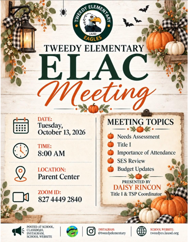 Elac meeting flyer