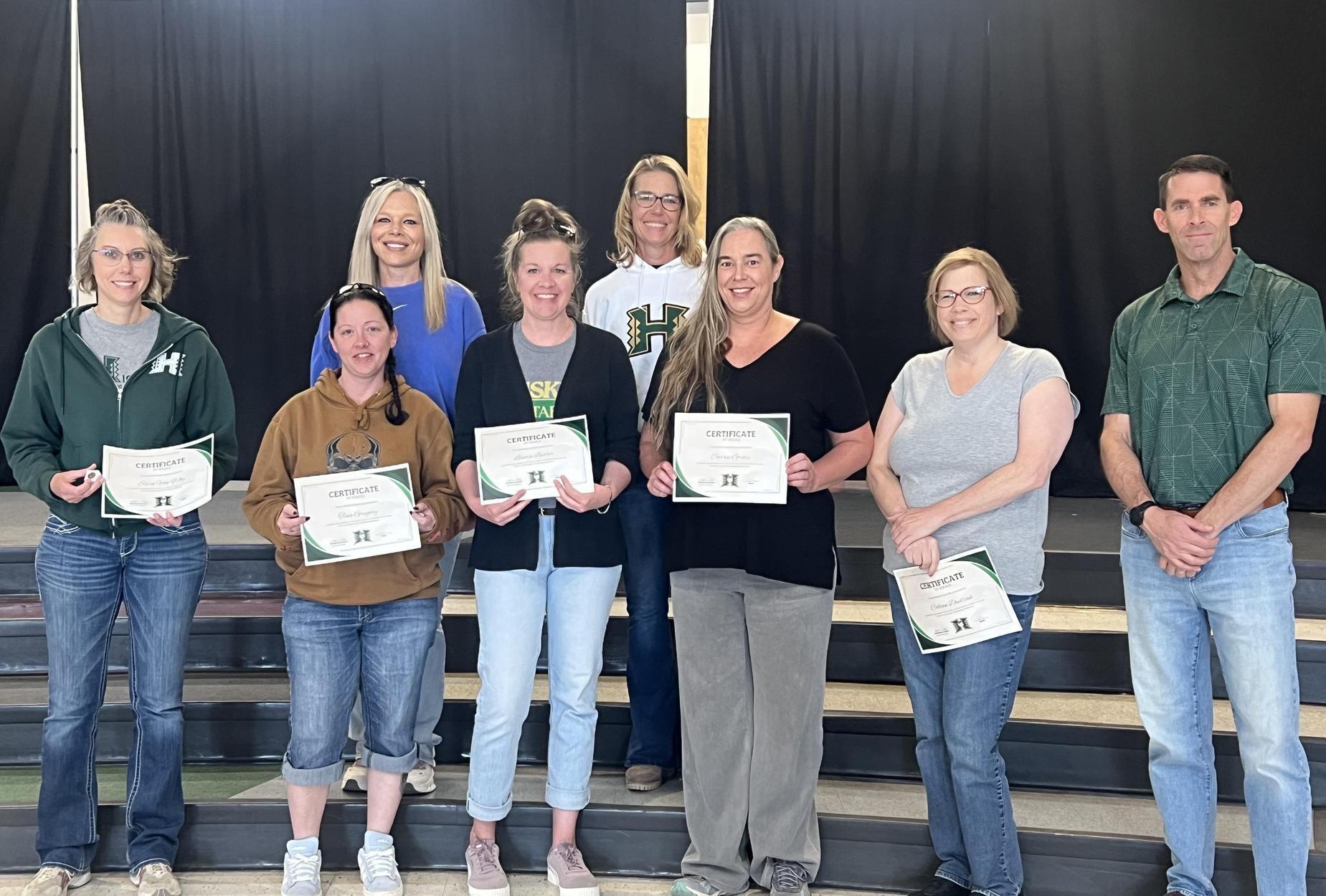 10 year anniversary staff with School Board