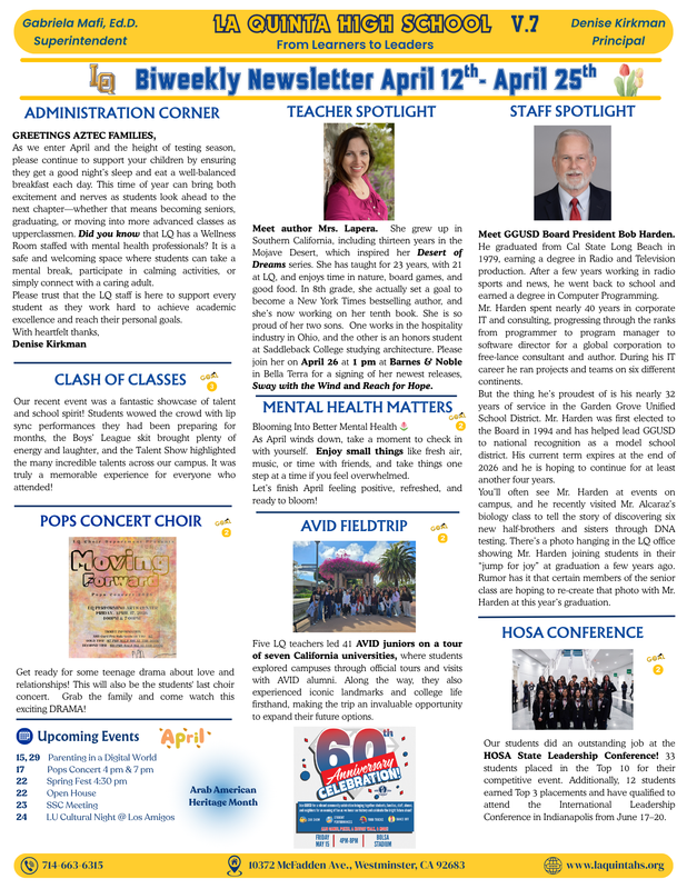 Newsletter April 12-25 Featured Photo