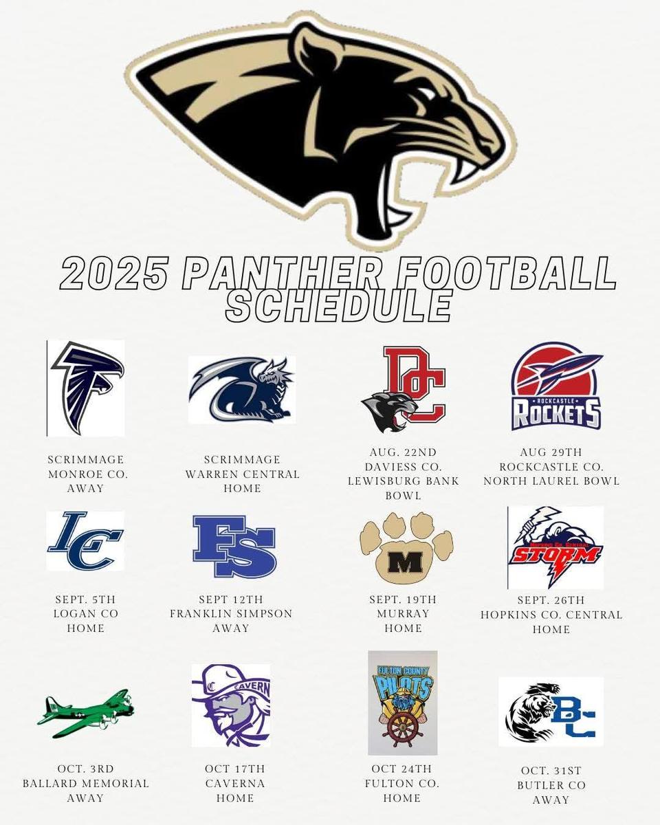 2025 RHS Football Schedule 