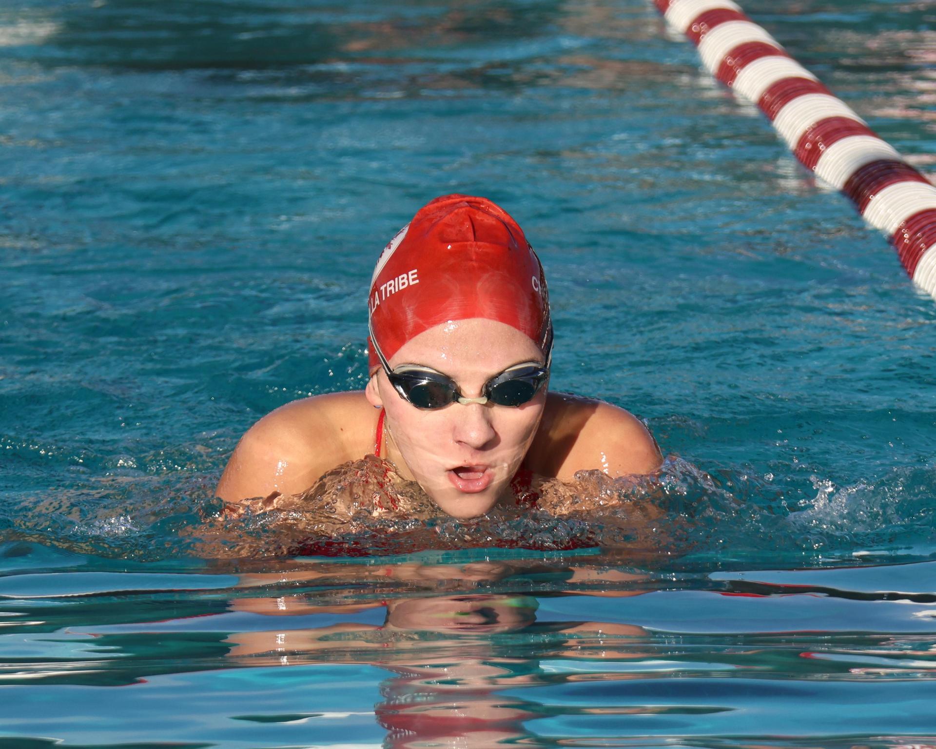 Kourtney Alexander swimming