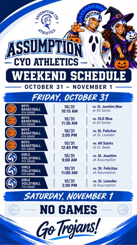 cyo schedule