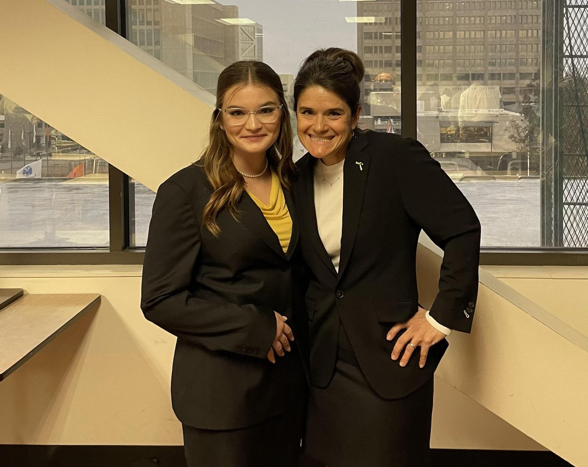 Mrs. Cav & LucyCav, Mock Trial