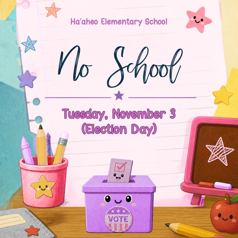 NO SCHOOL: Tuesday, November 3 (Election Day) Featured Photo