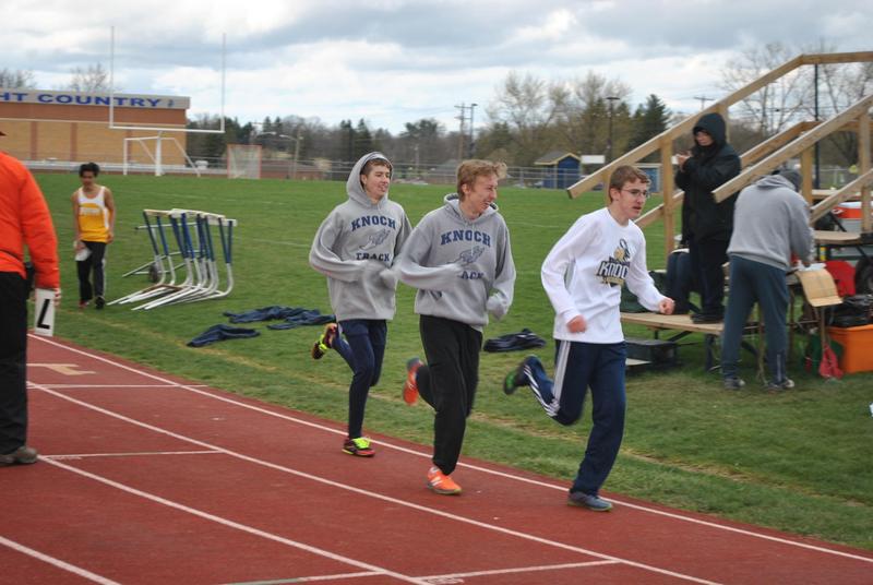 Pic of track athletes running