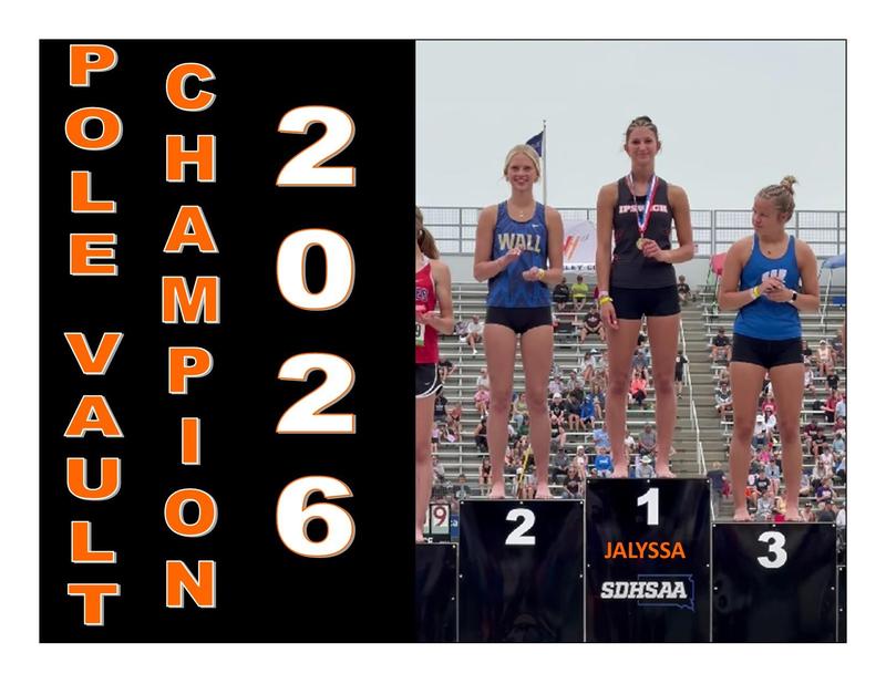 2026 pole vault State B Champ Jalyssa H