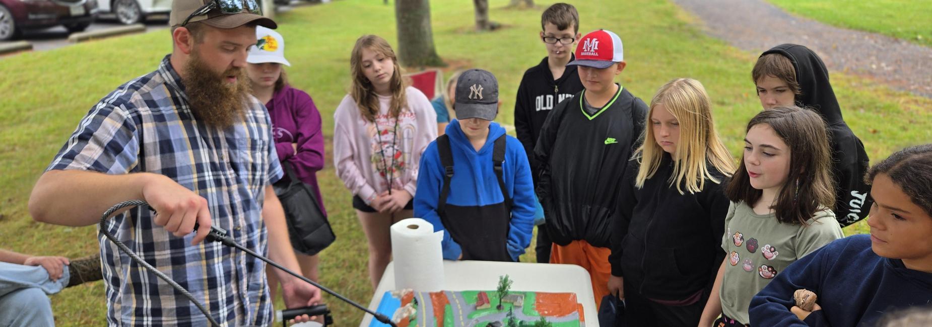 MMS students at Watershed day for 4H