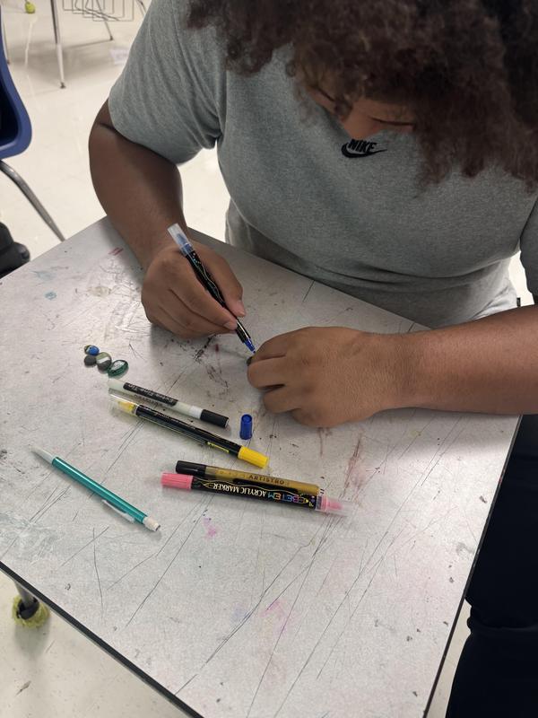 Student painting