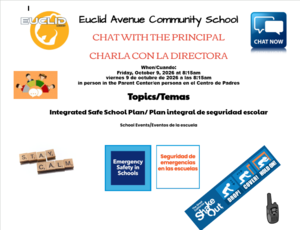 Chat with the Principal / Charla con la directora