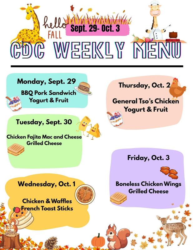CDC Lunch Menu