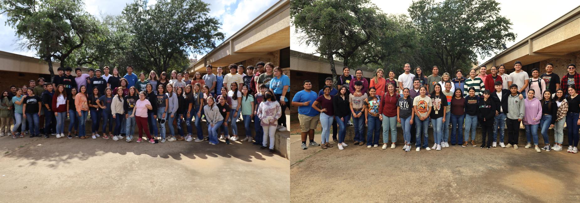 CHS students who made the 2nd six weeks A Honor Roll and the A/B Honor Roll were rewarded with hot cheetos and cheese
