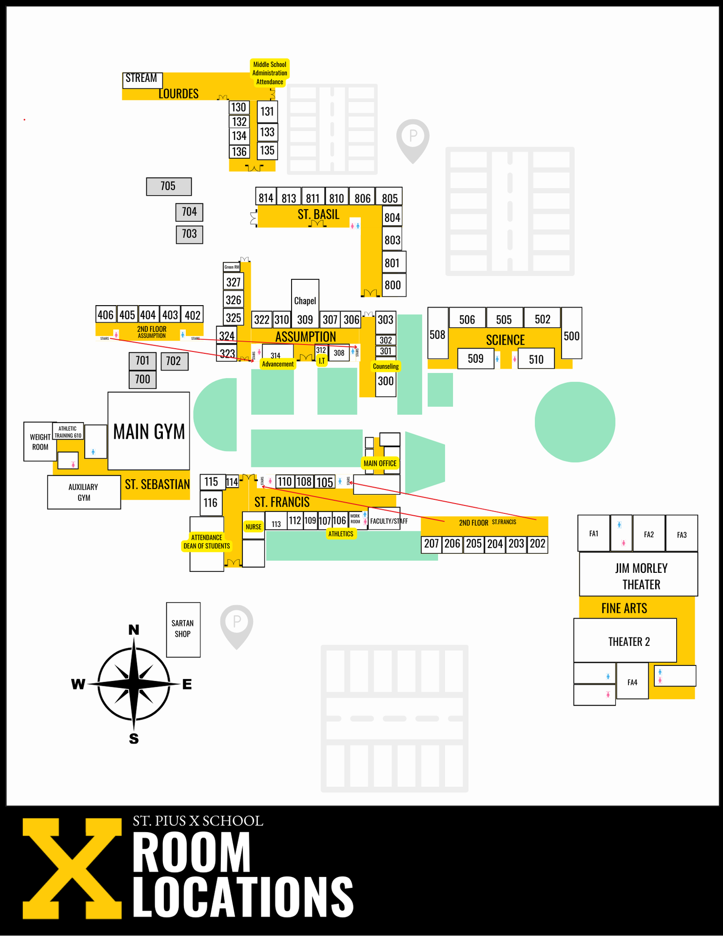 Campus Map Room Numbers