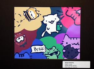 Student artwork on display