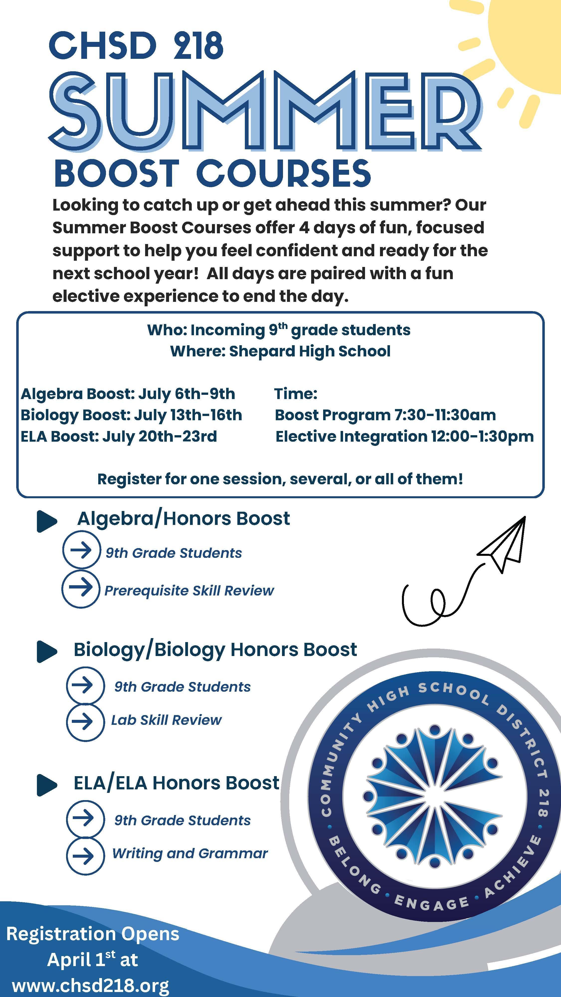 Boost Summer Courses 2026