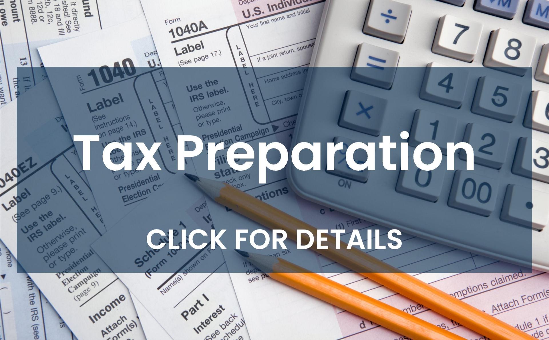 Tax Prep card