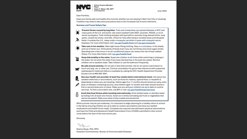 Travel Health Factsheet for Parents